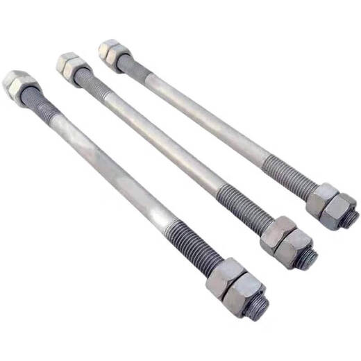 Midelei stud hot-dip galvanized electric stud screw bolt rose red M18*5502 with nut