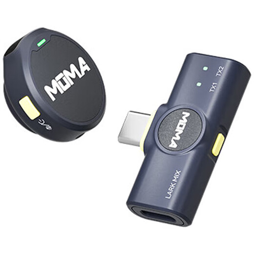 MOMA Wireless Microphone Lark Mix Little Bee Lavalier Microphone Video Live Interview Recording Android Apple Mobile Phone Canon Camera SLR Mirrorless Mammoth MIX Button Microphone Type-C Version One to One Jingdong National Warehouse, Delivery Nearest Official Standard