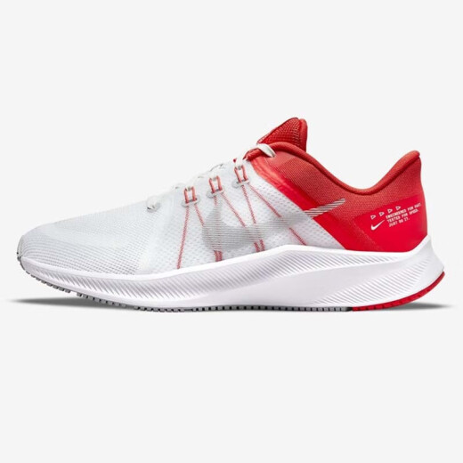 耐克（NIKE）男鞋25夏季新款运动鞋QUEST探索者网面透气休闲鞋轻便缓震跑步鞋 DA1105-100/QUEST 4/白灰红 42