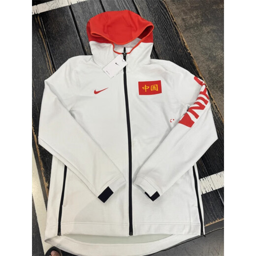 Nike (Nike) Therma Chinese Team's Men's Basketball Hooded Veste de veste AT4867-100 AT4867-100 S