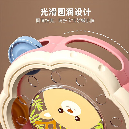 
Yunya Children's Toy Hand-Shaped Drum Early Education Infant Music Drum Orff Hand-Ringing Percussion Instrument Hand-Shaped Drum [Cute Deer Style]