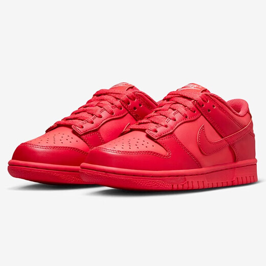 nike耐克DUNK LOW (GS)红色休闲低帮透气运动休闲板鞋 DH9765-601 DH9765-601 35.5