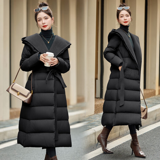MARKYINXIANG高级感可脱卸羊绒羽绒服2025冬季新款90白鸭绒外套大码保暖羽绒衣 卡其 YJLY1396A L