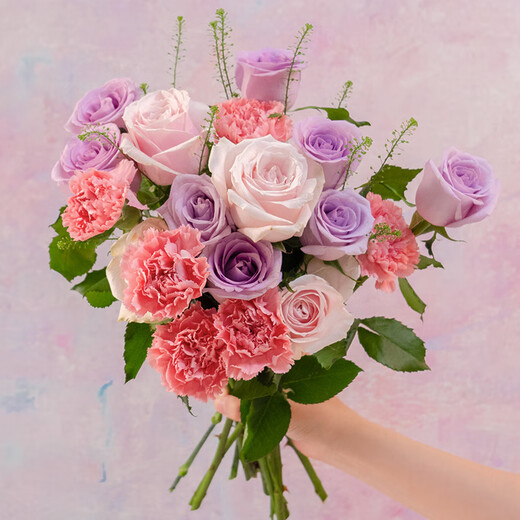 Jingdong Flowers Kunming Base Flower Straight Hair Family Life Flowers Rose Carnation Mix and Match-Fresh as Yi Source Straight Hair