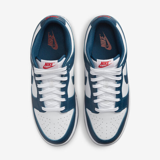 
NIKE Nike Dunk Low Retro White Navy Anti-slip and wear-resistant Men's Low-top Lightweight Casual Shoes DD1391-400 38.5