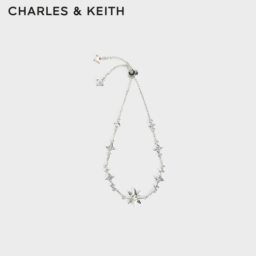 CHARLES&KEITH six-pointed star night sun star bracelet female birthday gift CK5-12120340 Silver silver 1 piece
