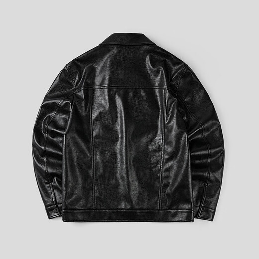 HLA Hailan House Jacket Men's 26 Mountain Not High Series Lapel PU Leather Jacket Men's Spring