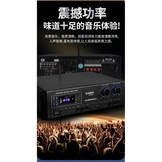 Yamaha high-power Yamaha card package amplifier anti-howling karaoke home KTV conference dance studio set VA-9000
