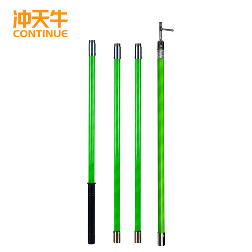 Cupola insulating rod insulating rod iron buckle type 35kv 4 sections 4 meters high voltage switching rod substation operating rod electrician ring rod