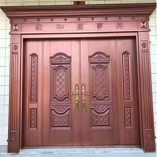 维诺亚别墅大门双开门仿家用入户门农村自建房乡村庭院进户门 纳福门 一