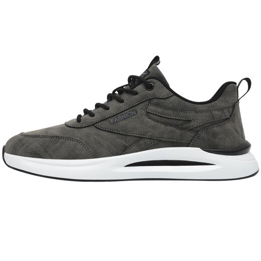 SMVP Autumn Men's Shoes 2024 Nuevos zapatos de moda transpirables zapatillas para hombres Surfual de cuero Casual y versátil Zapatos para correr hombres Dark Grey 6231 Surfing y otoño de cuero 38 Sneaker Standard Sneaker tamaño