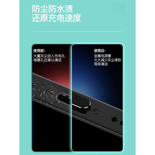 Munian is suitable for Samsung s24ultra mobile phone dust plug s23 metal plug plug s24 + charging port plug A54 power plug data port plug zflip dust plug silicone plug TypeC black silicone style 10 pieces suitable for Samsung s24 series