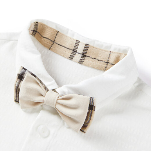 MiniPeace Children's Autumn Boys' Shirt F1CAE3330 White 110 cm