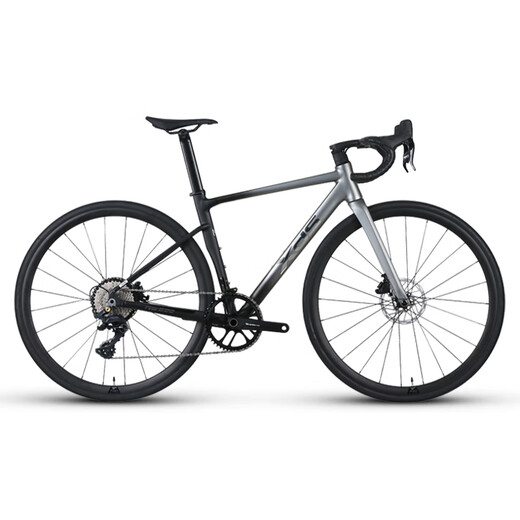 Xidesheng Road Bike 2024 RS500 Карбоновый волокно передний вил-вилку с помощью односкоростного гидравлического дискового тормозного тормозного космоса (алюминиевое колесо) [полная отгрузка транспортного средства] 480 мм (рекомендуемая высота 165-175 см)