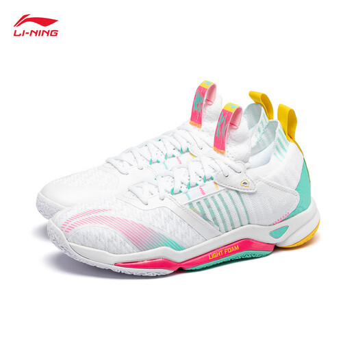 Li Ning Raid | Shock-absorbing badminton professional shoes for men and women, soft, breathable and wear-resistant low-top sports shoes, authentic