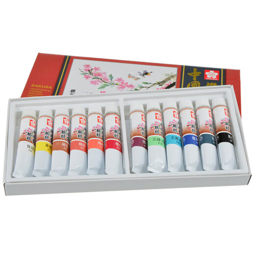 Sakura (SAKURA) Chinese painting paint 12-color set