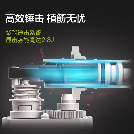 
Wax brushless lithium-charged impact drill high-power industrial-grade power tool WU3894.0 single electric + WU3895.0 double electric + fast charge