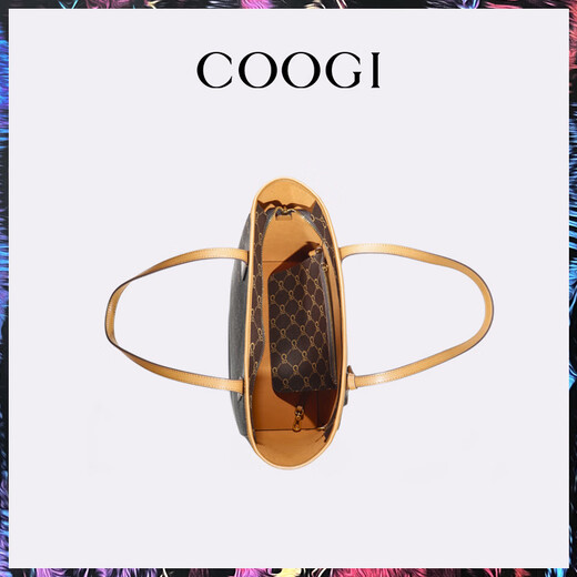 COOGI bag women's light luxury brand women's crossbody handheld tote bag women's Valentine's Day birthday gift for girlfriend and wife brown one size