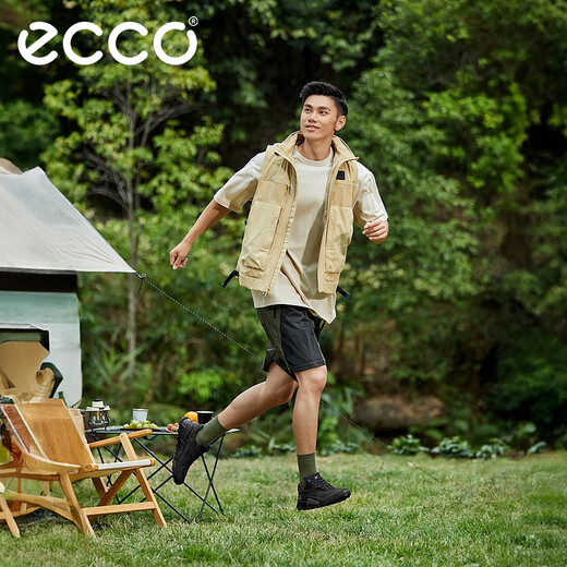 爱步（ECCO）BIOM 2.1登山鞋 运动鞋户外跑步鞋防水休闲鞋男鞋 健步越野822834 黑色82283451052 43