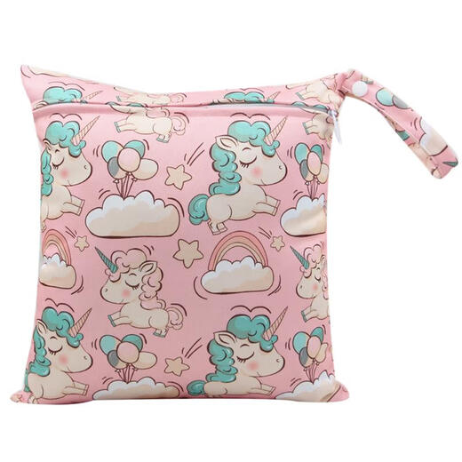 Windelspeicherbeutel Baby Baby Hanging Bag Wickelbeutel aus Bag Krippenwindeln tragbare Tasche 30x28 kleine Zahl mehrere Farben zufällig gesendet