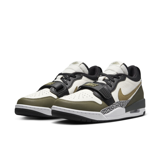 耐克（NIKE）Jordan官方耐克乔丹AJ312男子运动鞋夏季缓震低帮CD7069 120帆白/中橄榄绿/黑/狼灰 41