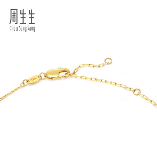 Chow Sang Sang Möbius strip gold set chain pure gold pendant necklace 93863N price 47 cm 5.2 g
