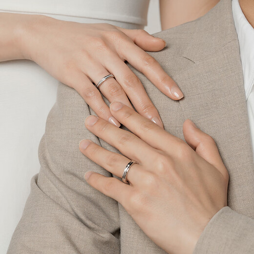 I DO&CO.Destiny couple ring sterling silver ring 925 silver ring women's tail ring ring couple wedding ring Destiny couple ring 925 silver