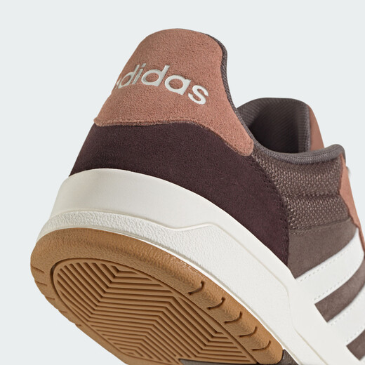 Adidas ENTRAP American campus style sports sneakers, boyish retro basketball shoes for men and women, Adidas deep earth brown/white/dark gray brown 42