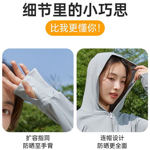 
PGM Golf Clothing Women's Sun Protection Clothing Summer Sports UV Protection Upf50+ Light and Thin Hooded Jacket YF687-Elegant Gray