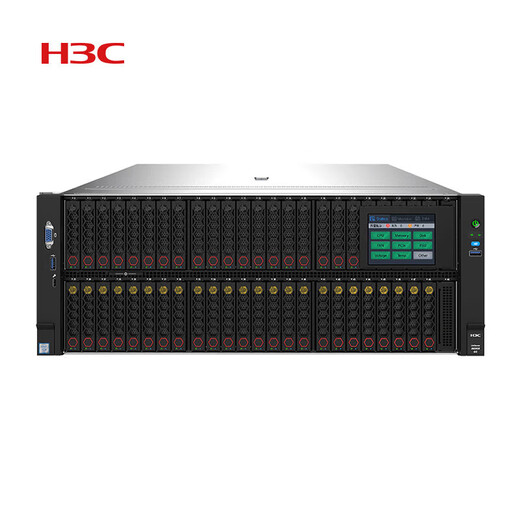 New H3C (H3C) R6900 G5, R6900 G6 four-way 4U rack server host GPU computing deep learning AI intelligent AO application enterprise customization 2 5318H 36 cores 72 threads 2.5GHz 512G memory丨2 3.84T+4 2.4T 10K