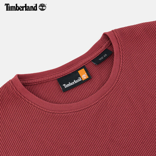 T-shirt à manches longues pour femmes officielles de Timberland 24 Automne et hiver Nouveau extérieur confortable confortable A6187 A6187EFU / Sauce Red XS