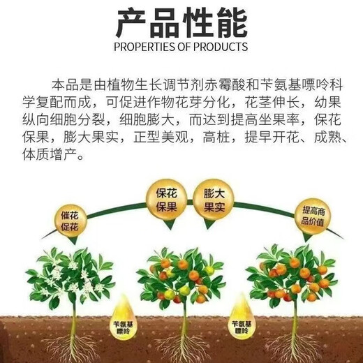 Lanyue High Harvest Benzyl Gibberellic Acid A3 Benzylaminopurine Cytokinin Pesticide Growth Regulator to Protect Fruit and Increase Production 100g*10 Bottles