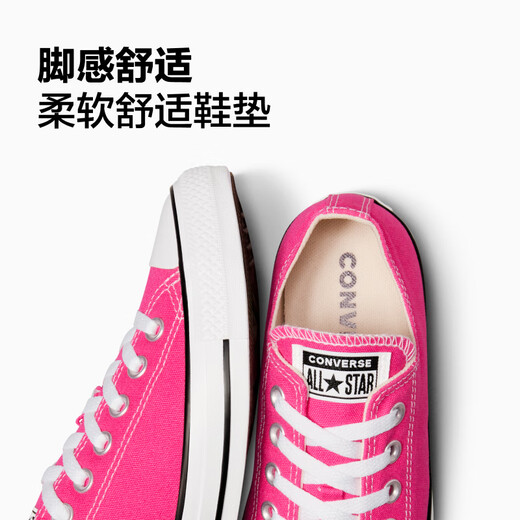 
Converse official All Star Spring New Men's and Women's Low Top Canvas Shoes Watermelon Red Rose Red A06569C A06569C 37.5