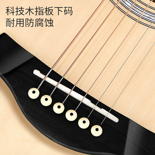 Guitarra de guitarra de pájaros de acacia guitarra de 40 pulgadas para principiantes guitarra para principiantes negros
