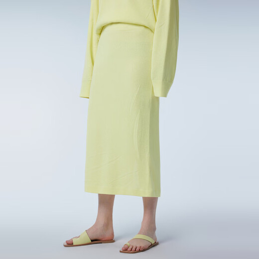
JNBY/Jiangnan Buddy Spring and Autumn Skirt Commuting Style Solid Color Elastic Waist H-shaped Soft Umbrella Skirt 5O3D12590 740/Light Yellow S
