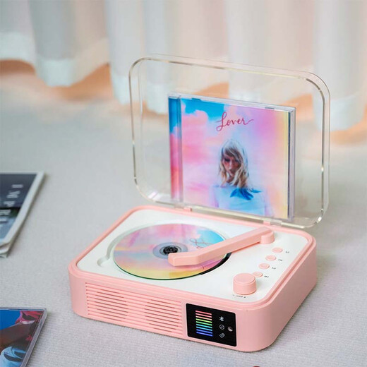 Yinwei CD player Korean entertainment Japanese entertainment KPOP album player charging remote control CD disc high quality Bluetooth audio record machine gift pink SONY movement Hifi sound quality two-way Bluetooth