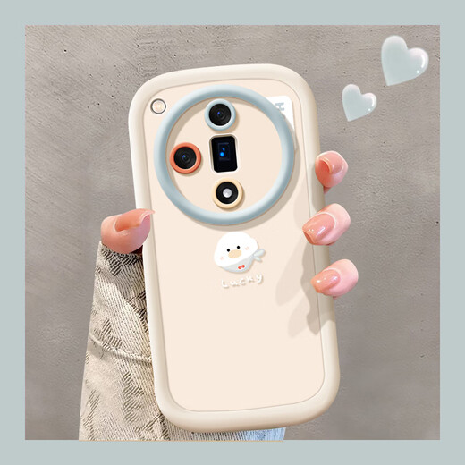 迅炫奶白鸭子适用oppofindx8新款findx8pro手机壳findx7硅胶x7ultra保护套findx6女x6pro软壳findx5全 泡芙壳【局部光油】-粉色-NM12127数字7粉色 OP