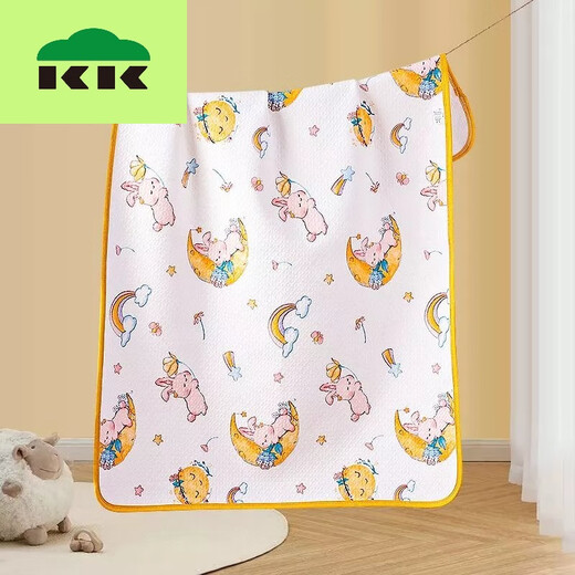 Kocotree透气可洗隔尿垫婴儿童大号防水垫新生儿用品尿布垫姨妈月经垫 太空小熊A类纯棉+防水 50*70cm一条