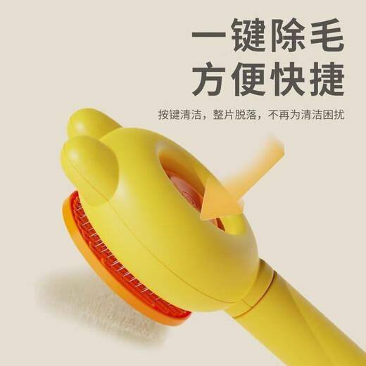 Cat comb, dog-specific de-floating needle comb, dog hair-pulling pet, Ragdoll long-haired cat brush cleaning artifact massage, blue and purple + dense-toothed flea comb + round hole scissors for cats