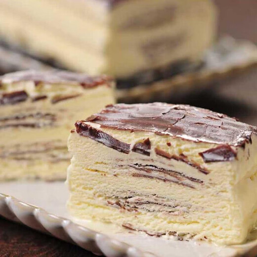 Sams Eis, geschichtter Schnee, Vanille -Kakao -Geschmack, importiertes Eis, Joghurt, Eis, Eis, Eis, kaltes Getränkendessert, Mandel knusprig Eis, 63 g*12 (756 g)