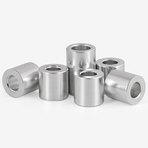 Bingneng metal aluminum sleeve gasket shaft sleeve aluminum alloy sleeve thickened round flat washer model screw spacer isolation column 6.5*outer diameter 20*8 10 pcs