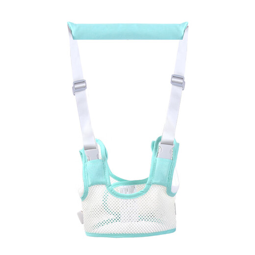 Infants and young children learn to walk and prevent falling and length artifact Children's one-year-old bb baby traction rope waist protection type [breathable half-body style] green lift + rear pull style