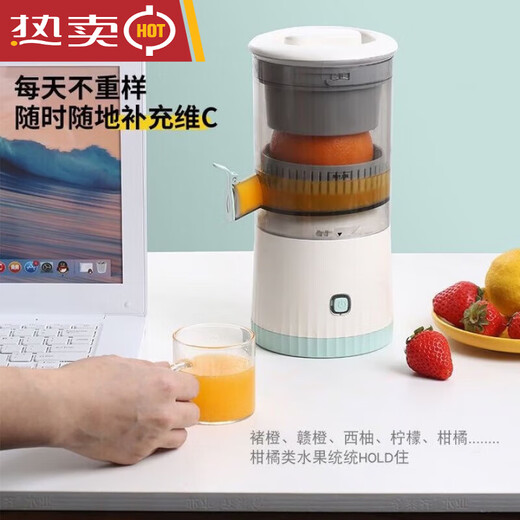 RSRDDY juicer juice residue separation large capacity fully automatic portable small household automatic cleaning stall juicer dual-core power-German motor 7 o'clock 4V