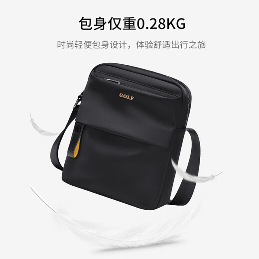 Golf (GOLF) shoulder bag, men's casual crossbody bag, men's mobile phone, iPad bag, water-repellent commuting sports shoulder bag, gift for boyfriend