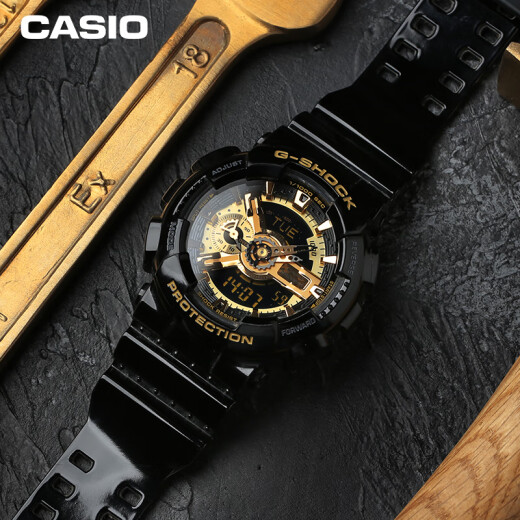 CASIO watch men's G-SHOCK classic black gold series shockproof sports electronic watch gift GA-110GB-1A