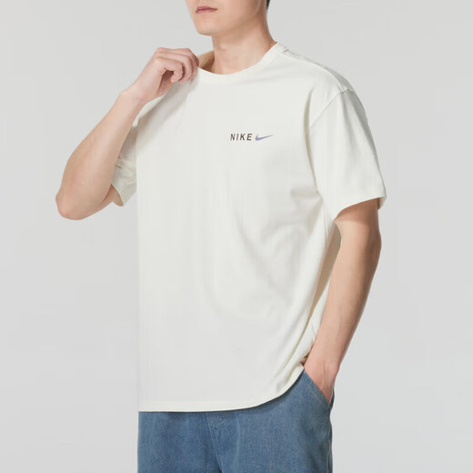 耐克（NIKE）官方T恤男士 春夏季新款运动服圆领篮球衣休闲百搭白色透气短袖 HF6172-133/白色 2XL 185（建议150-170斤）