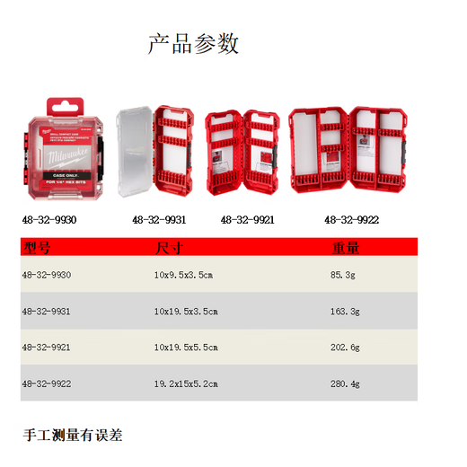 Milwaukee PACKOUT compatible with custom drill batch storage box batch head drill bit part storage 48-32-9922 Large drill batch box double-sided