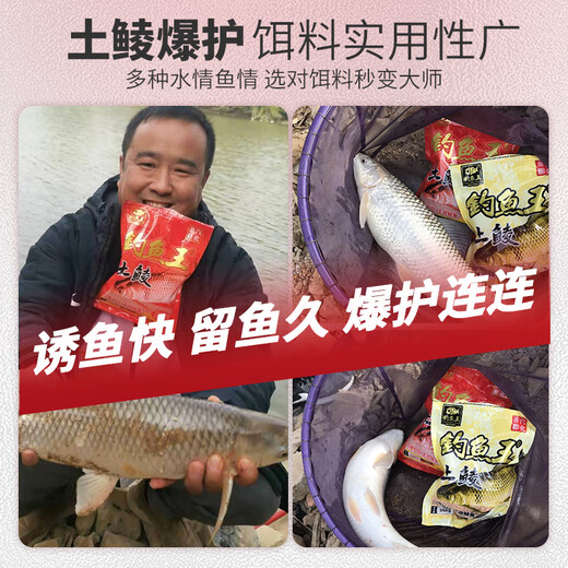 Fishing king dace fish fish fish fish fish crucian carp silver carp and bighead carp fish bait wild fishing nest material fishy smell 350g