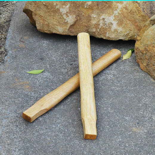 Yichen claw hammer hammer handle oak wood solid wood varnish without water chestnut small handle multi-purpose hammer handle hammer small wooden handle 35 cm oak handle 1