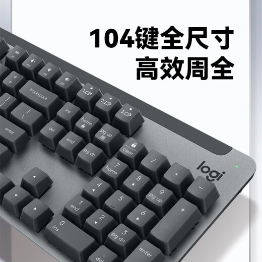 罗技（Logitech）K865无线机械键盘 蓝牙键盘红轴键盘（K845升级款）办公游戏电竞键盘双模ipad键盘Mac 全尺寸104键 K865石墨黑